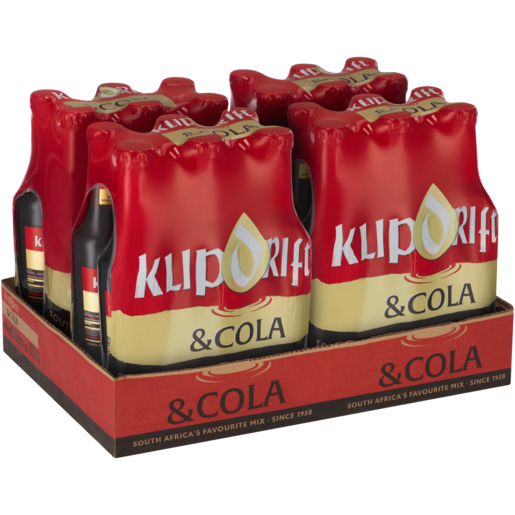 Klipdrift Brandy & Cola Bottles 24 x 275ml