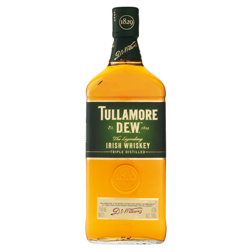 Tullamore D.E.W. Irish Whiskey Bottle 750ml