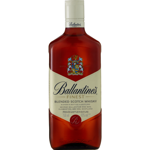 Ballantine's Finest Blended Scotch Whisky Bottle 750ml