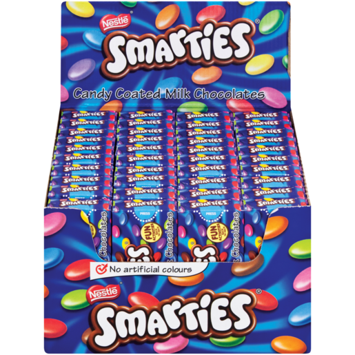 SMARTIES CANDY COATED MILK CHOCOLATE CARTONS 40 x 40g