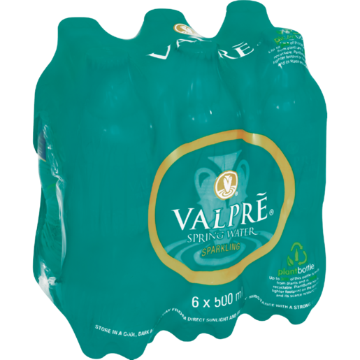 Vale Spring Water Valpré Sparkling Spring Water 6 x 500ml – One Stop