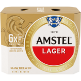 Amstel Lager Beer Cans 6 x 440ml