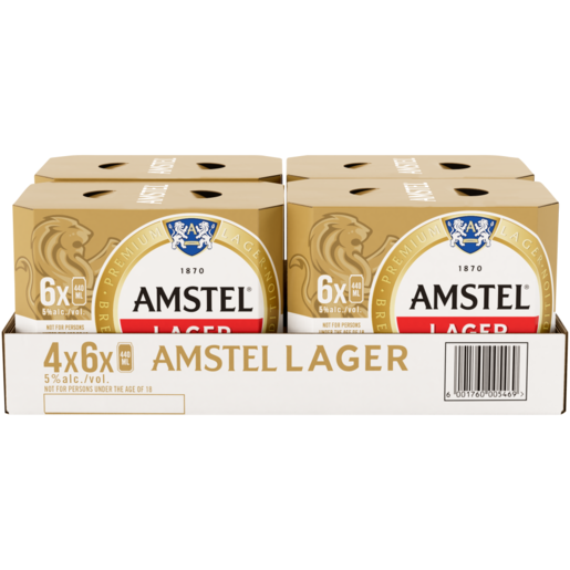 AMSTEL LAGER BEER CAN 24 x 440ML