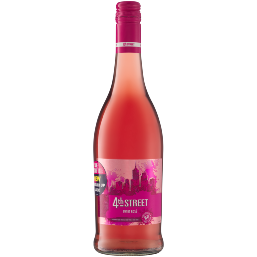 4th Street Natural Sweet Rosé Wine Bottle 750ml