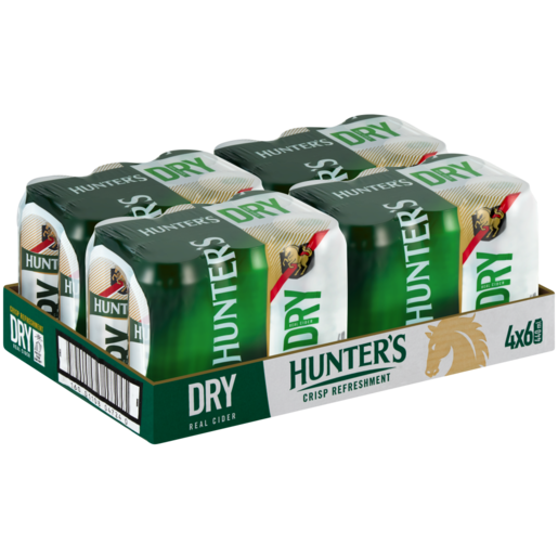 HUNTERS DRY CIDER CAN 24 x 440ML
