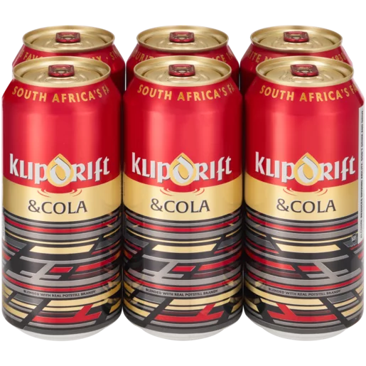 Klipdrift Brandy & Cola Cans 6 x 440ml