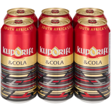 Klipdrift Brandy & Cola Cans 6 x 440ml