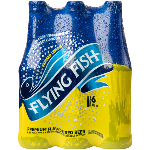 Flying Fish Pressed Lemon Flavoured Beer Bottles 6 x 330ml