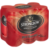 Strongbow Red Berries Apple Cider Cans 6 x 440ml