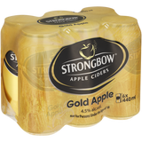 Strongbow Gold Apple Cider Cans 6 x 440ml