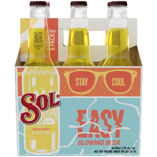 Sol Cerveza Limited Edition Beer Bottles 6 x 330ml