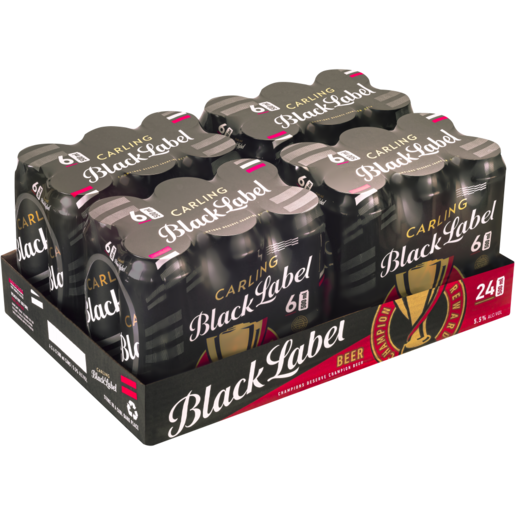 CARLING BLACK LABEL BEER CAN 24X500ML