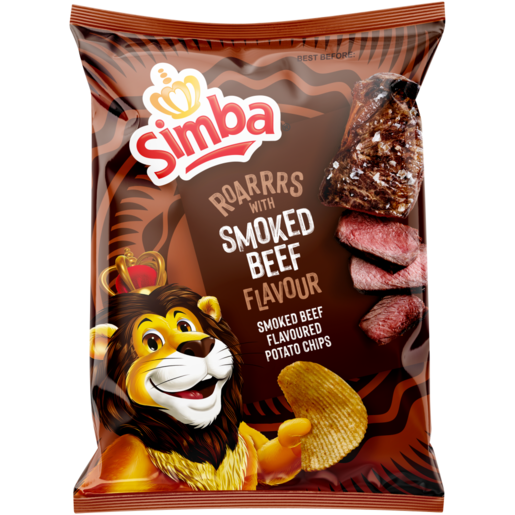 120g x 24 Simba Smoked Beef Flavoured Potato Chips – One Stop