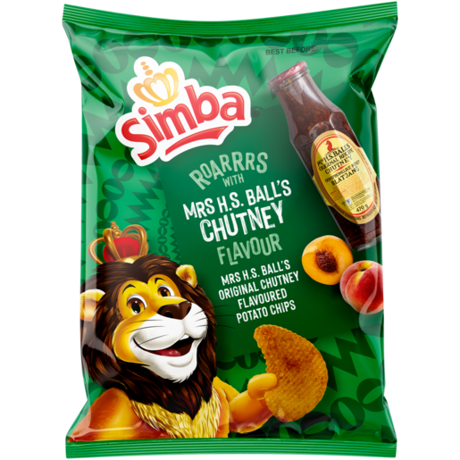 120g x 24 Simba Mrs. Balls Chutney Flavoured Potato Chips