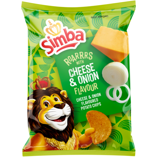 120g x 24 Simba Cheese & Onion Flavoured Potato Chips