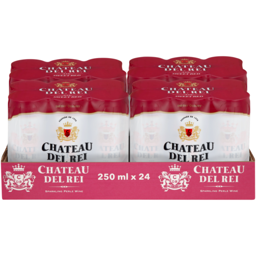 Chateau Del Rei Sparkling Sweet Red Cans 24 x 250ml