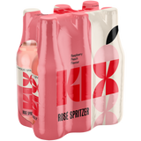 Kix Raspberry & Peach Flavoured Rosé Wine Spritzer Bottles 6 x 330ml