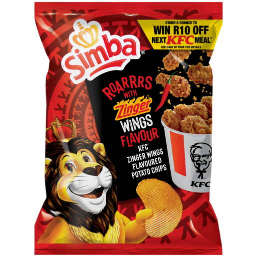 Zinger Simba 120g x 24 Simba KFC Zinger Wings Flavoured Potato Chips – One Stop