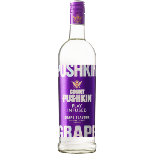 Count Pushkin Energy Infused-Grape Vodka 750ml
