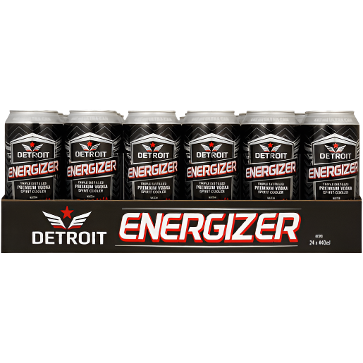 DETROIT GUARANA ENERGIZER CANS 24X440ML