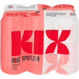 Kix Raspberry Peach Flavour Rosé Spritzer 6 x 440ml