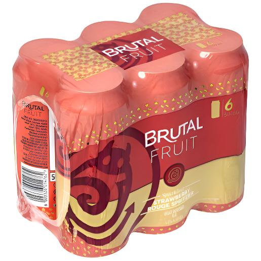 Brutal Fruit Strawberry Rouge Spritzer Cans 6 x 500ml