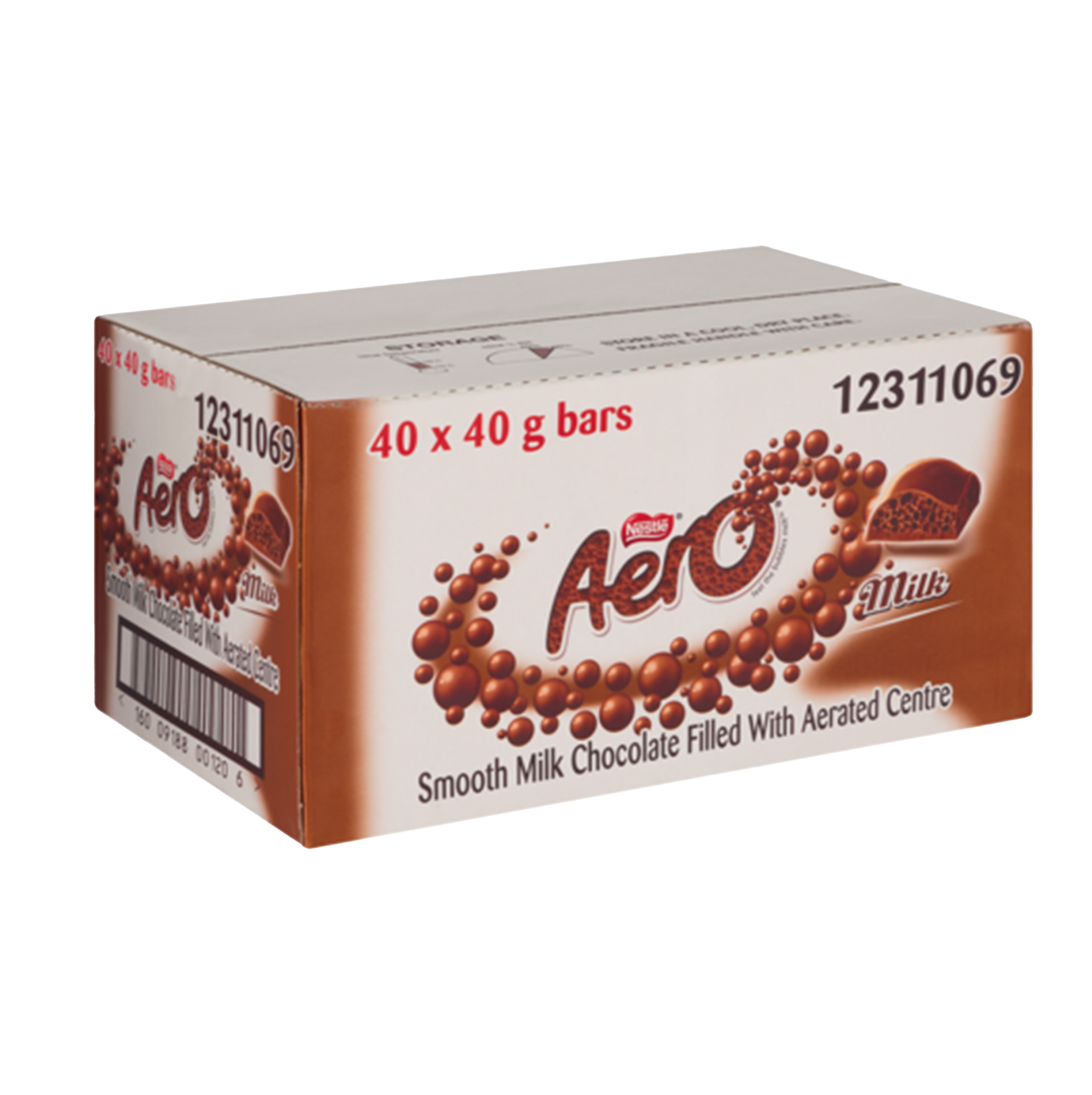 AERO MILK CHOCOLATE BARS 40 x 40g