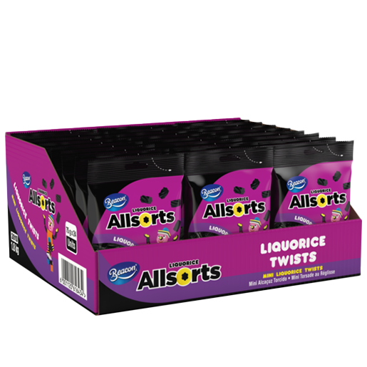Beacon Allsorts Mini Liquorice Twists 24 x 75g