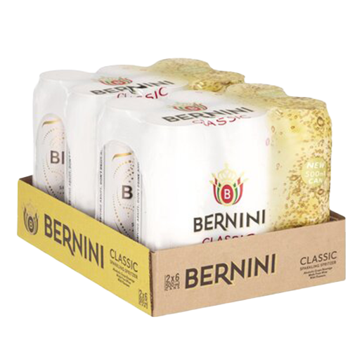 Bernini Classic Sparkling Spritzer Cans 12 x 500ml