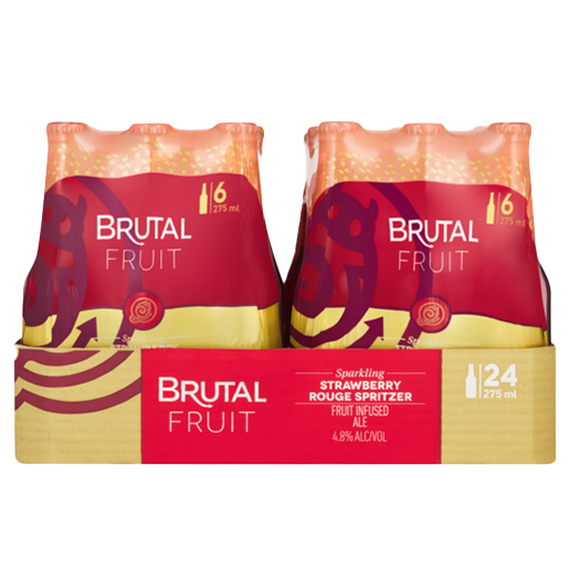 Brutal Fruit Strawberry Rouge Sparkling Spritzer 24 x 275ml