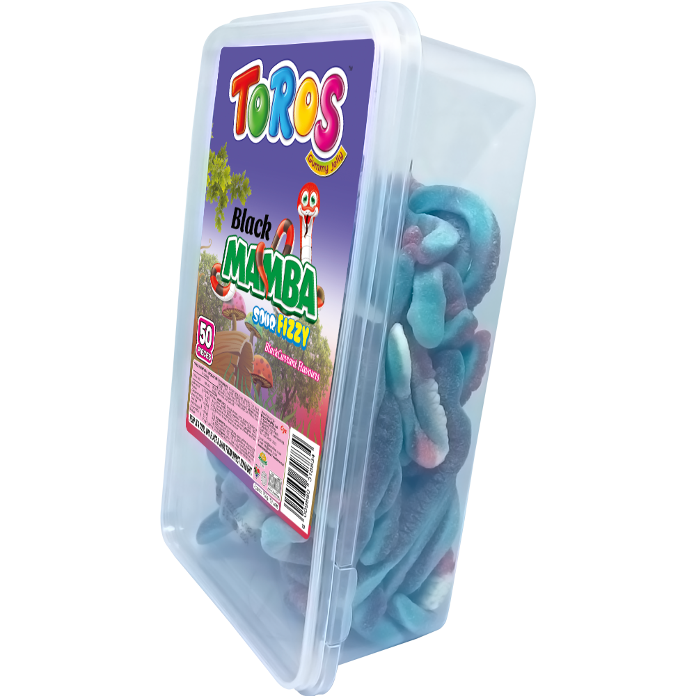 TOROS BLACK MAMBA SOUR FIZZY BLACKCURRANT 50 Units