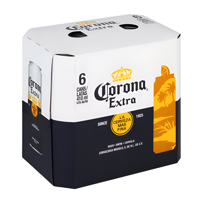 Corona Extra Beer Cans 6 x 410ml
