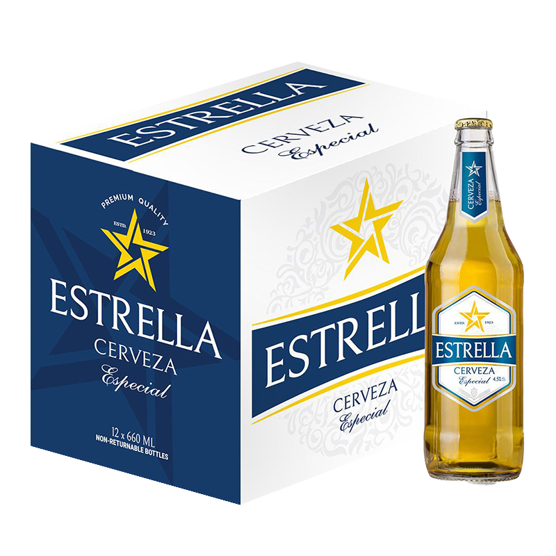 ESTRELLA CERVEZA 12 x 340ml