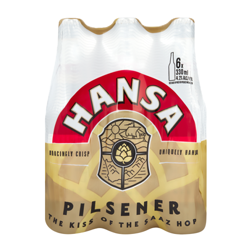 Hansa Pilsener Beer Bottles 330ml
