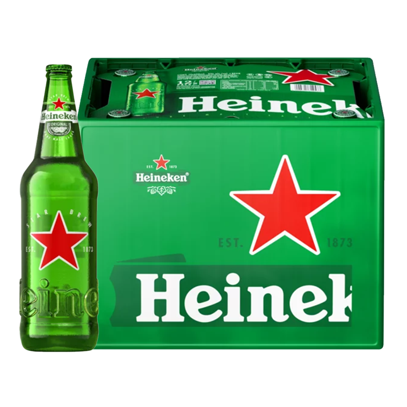HEINEKEN PURE MALT BEER 12 x 650ML