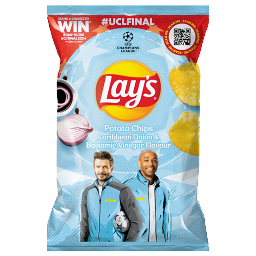 120g x 20 Lay's Caribbean Onion & Balsamic Vinegar Flavour Potato Chips