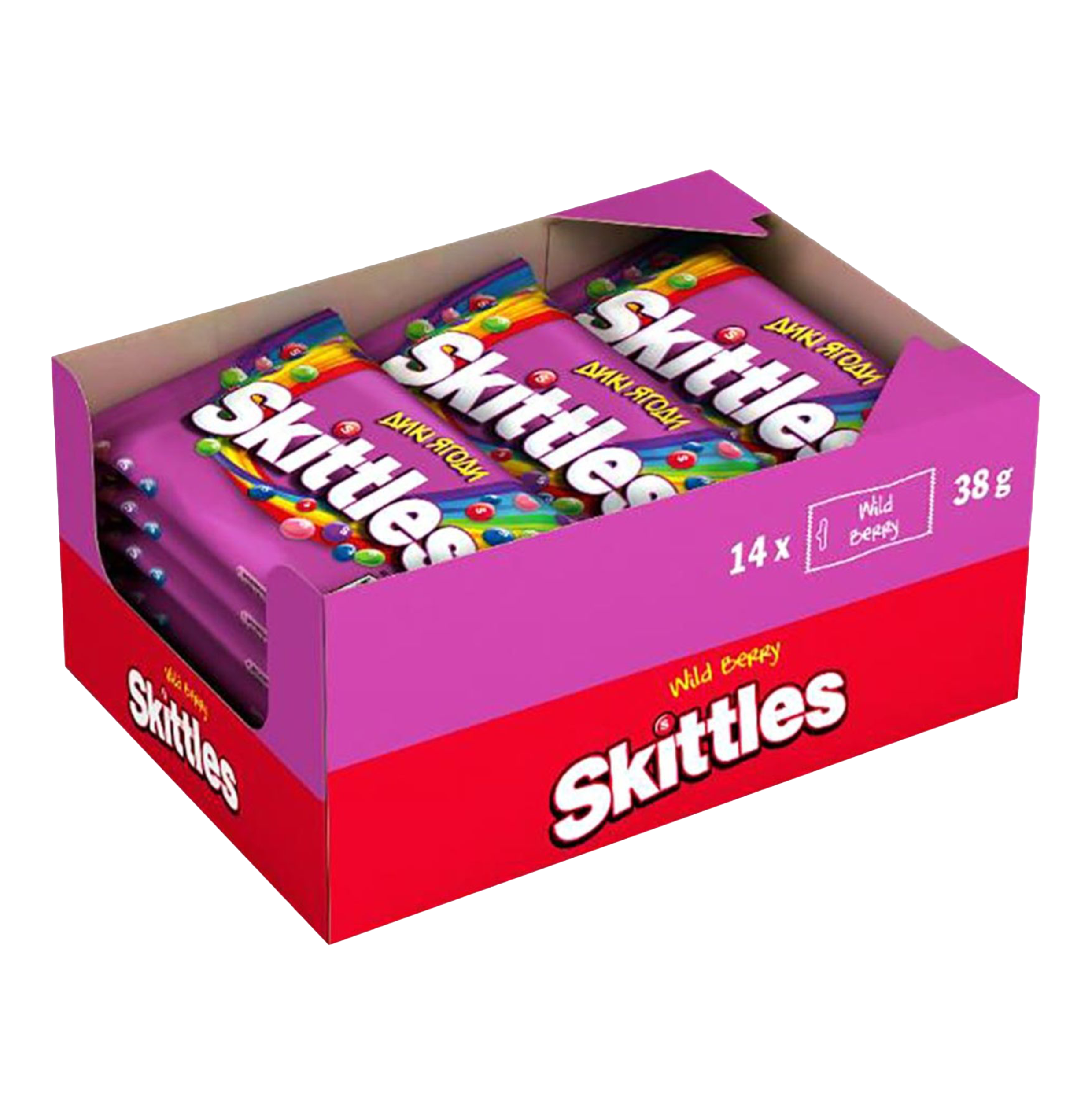 SKITTLES FRUITS / WILD BERRY 14 X 38g