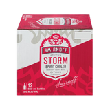 Smirnoff Storm Citrus Premium Spirit Cooler Bottle RTD 12 x 660ml