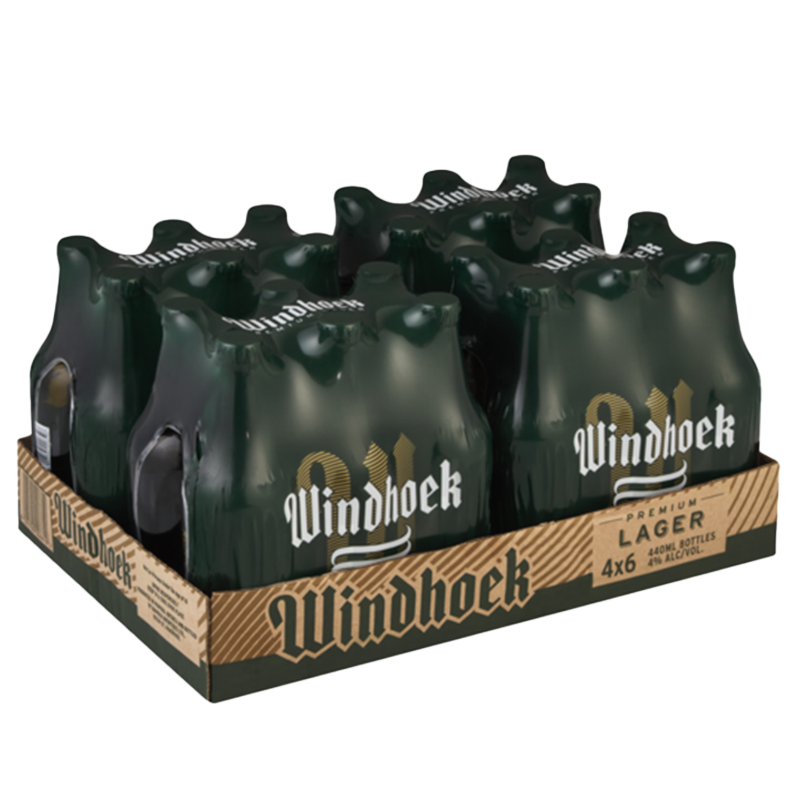 Windhoek Premium Lager Beer Bottles 24 x 440ml