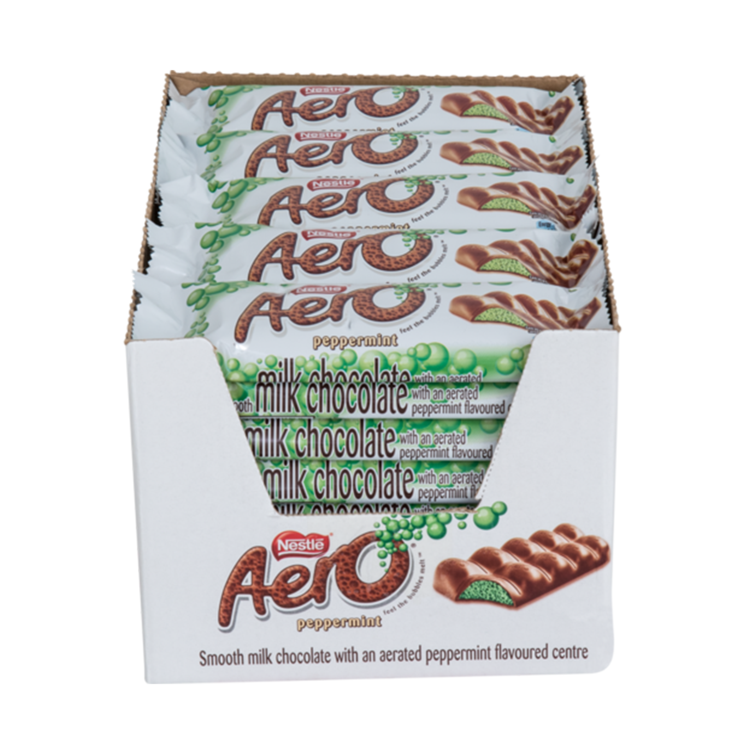 AERO PEPPERMINT MILK CHOCOLATE BARS 40 x 40g