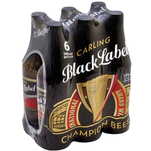 Carling Black Label Beer Bottles 6 x 330ml