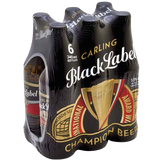 Carling Black Label Beer Bottles 6 x 330ml
