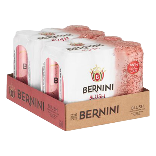 Bernini Blush Sparkling Spritzer Cans 12 x 500ml