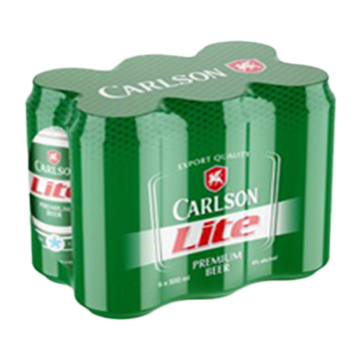 Carlson Lite Premium Beer 6 x 500ml