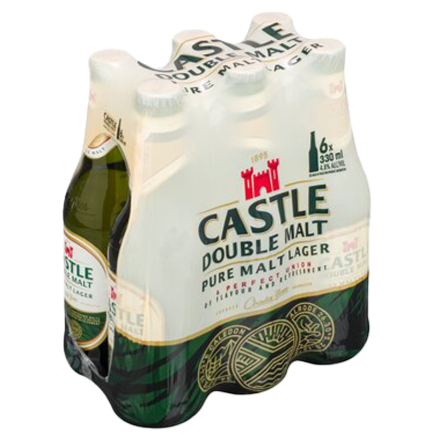 Castle Double Malt Beer NRB 6 x 340ml