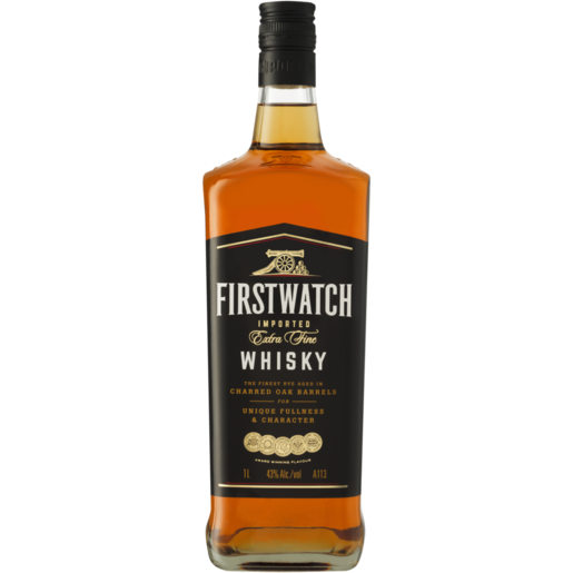 Firstwatch Extra Fine Whisky Bottle 1L