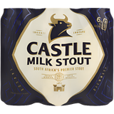 Castle Milk Stout Beer Cans 6 x 500ml