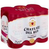 Chateau Del Rei Sparkling Sweet Red Cans 6 x 250ml