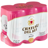Chateau Del Rei Sparkling Semi Sweet Rosé Cans 6 x 250ml