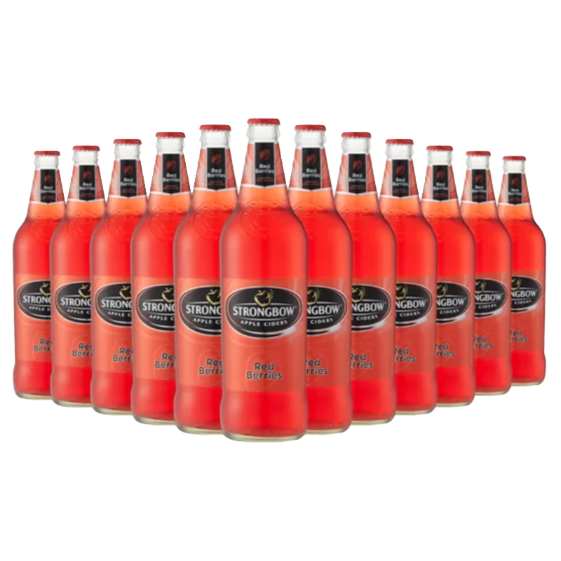 Strongbow Red Berries Apple Cider Bottles 12 x 660ml